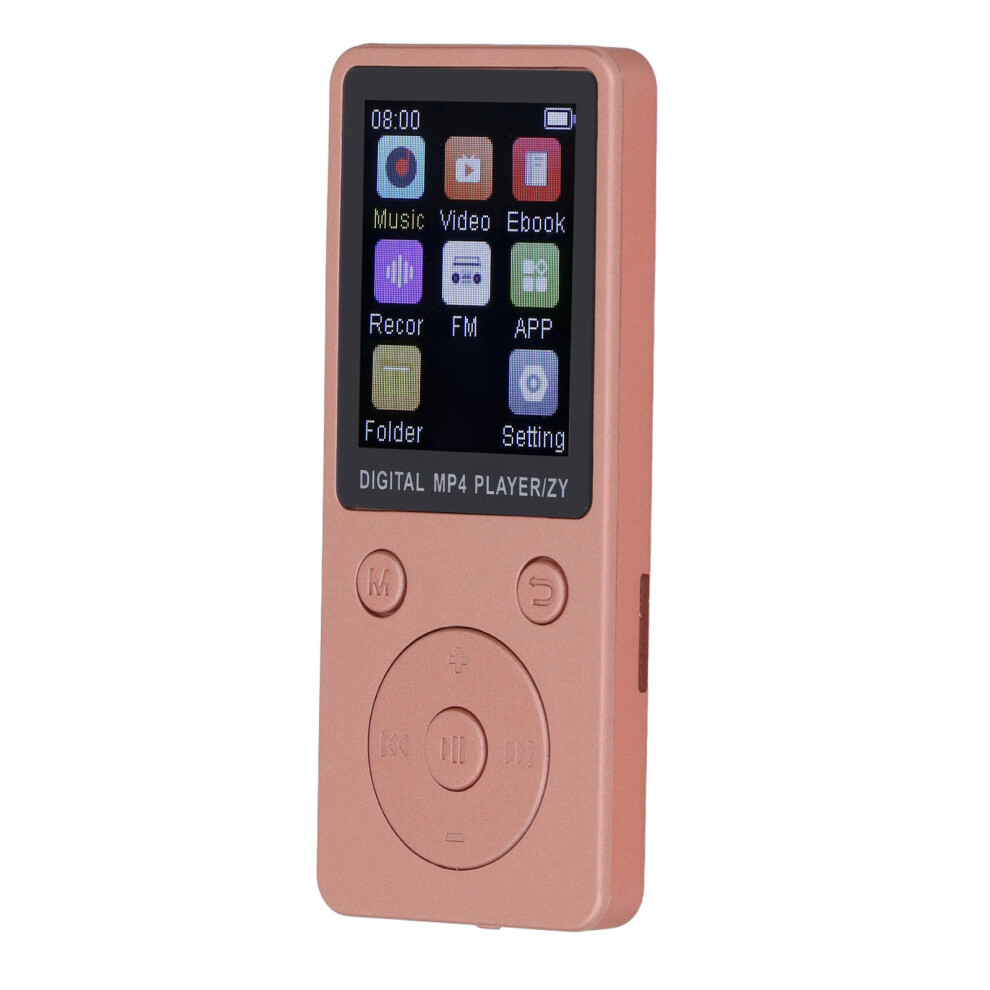 Hifi Music Player Bluetooth 5.0 1.8In Color Screen 16Gb Mp3 Mp4 Player Gold 6951381129344