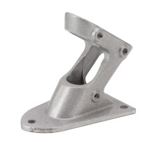 Premium Aluminum Flag Pole Holder Bracket Double Hole Rustproof Outdoor Silver