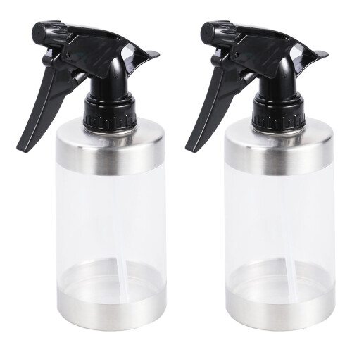 2Stk Garten Sprühflasche Wasser Trigger Transparent Robust 1