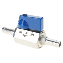 Portable Barb Stainless Steel Round Valves for Water Gas-8mm