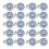 20Pieces Screw Attaching Plastic Sliders-Circular 19mm 1