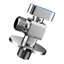 Brass Stop Valves for Kitchen Bathroom Use 1/2Inch Inlet-Blue