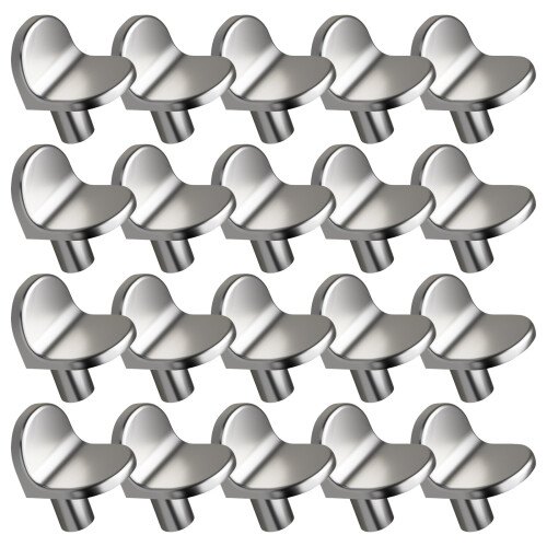 20pcs Solid Alloy Shelf Support Pegs for Multipurpose Use In