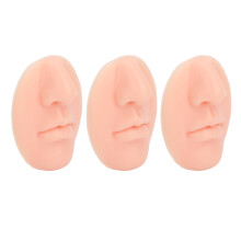 Modello di naso in silicone riutilizzabile con bocca per esposizione di piercing al naso