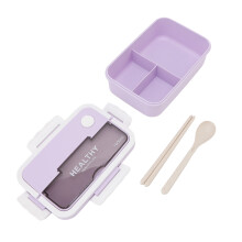 Boîte à bento tendance, design adorable et couleurs vives, boîte à lunch portable avec joint étanche pour le bureau, l'école et les
