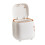 Modern Mini Trash Can with Easy Using for Coffee Tables, Press Type Lid Secure Garbage Bag Fixation for Quality Materials, 1.5L Capacity, Durable ABS 1