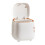 Modern Mini Trash Can with Easy Using for Coffee Tables, Press Type Lid Secure Garbage Bag Fixation for Quality Materials, 1.5L Capacity, Durable ABS 3