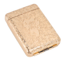 Sophisticated Design Cigarette Case, Metal Alloy Provides Anti-Crush Protection, Exquisite Patterns Add To The Retro Appeal, Good Sealing Performance