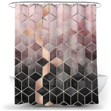 Seturi de accesorii pentru baie elegante, perdea de duș din materiale ecologice, flanel moale și confortabil la atingere, kituri de decor moderne