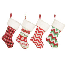 Meias de Natal Alegres, Cores Clássicas, Decoração Festiva, Sacolas de Presente de Natal para Festa de Fim de Ano em Família, Decoração de Casa