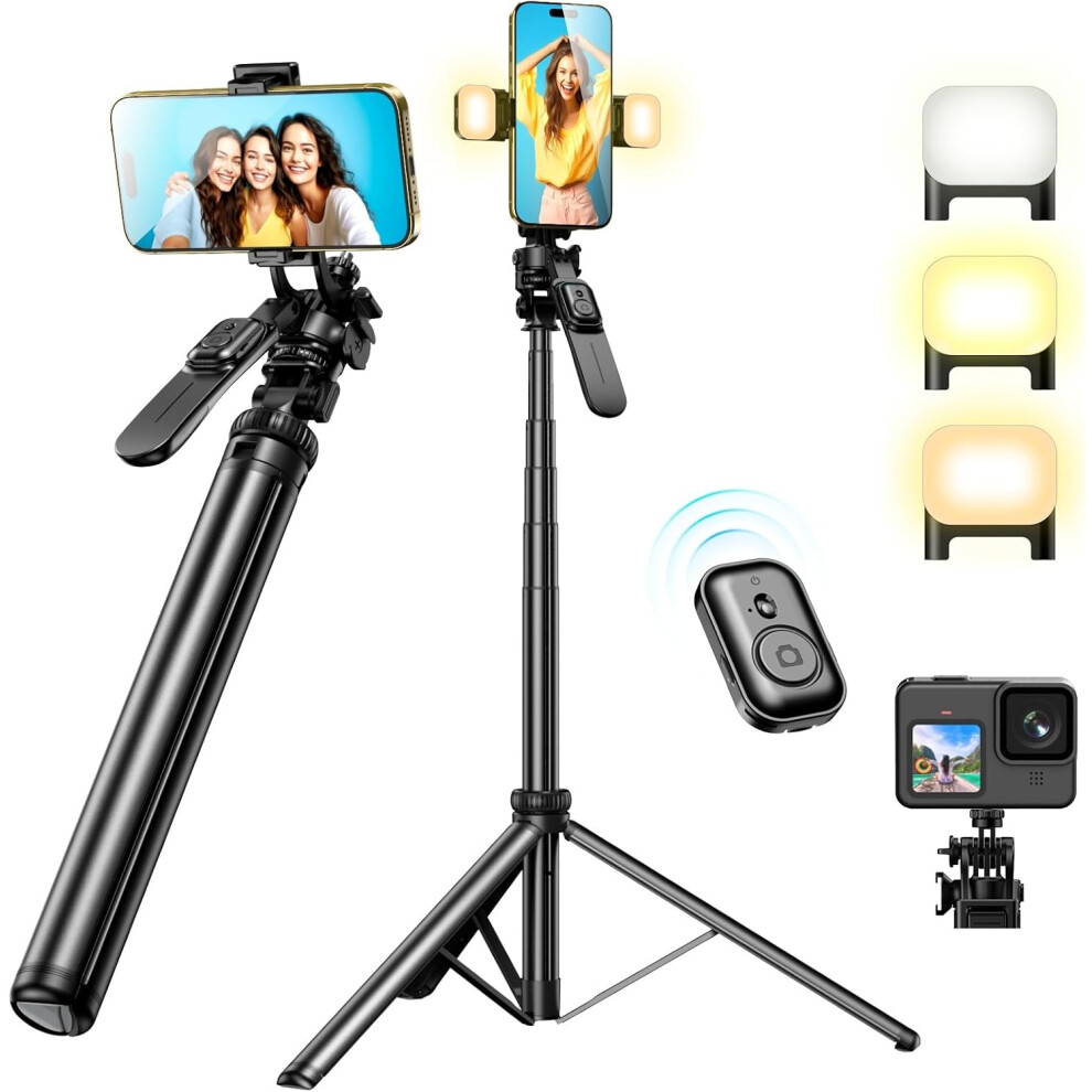 The Ultimate Photography Companion: Portable Lightweight Tripod, Ergonomic Grip Handle, Stable Base, Aluminum Alloy Construction, For Iphone, 9405630075656