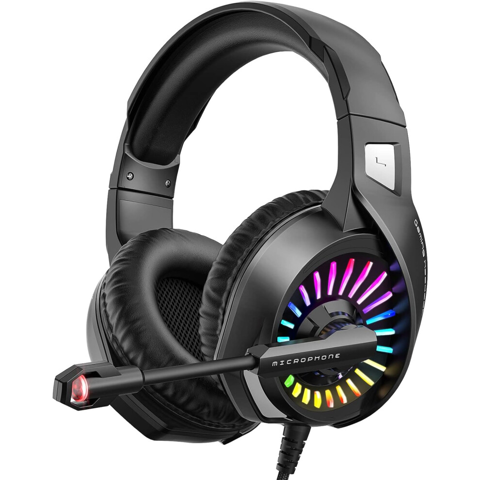 Professional Gaming Headset, Advanced 7.1 Surround Sound, Microphone With Mute Button For Pc, Ps4, Ps5, Xbox, Laptop 9448196423530