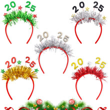 Verstellbares Haarband für festliche Stimmung auf der Silvesterparty, schimmernder Goldfolienglitzer, bequemer und sicherer Sitz, Neujahrs-Haarband