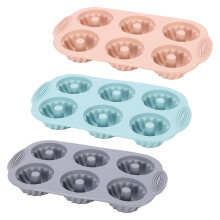 Formas de silicone caneladas para bolo, com superfície antiaderente, resistentes a altas temperaturas, fáceis de limpar, multiuso e perfeitas para