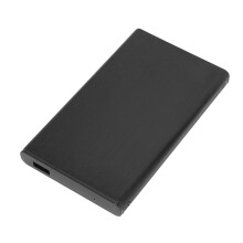 Tragbares USB 3.0 2,5-Zoll-Aluminium-Festplattengehäuse 2TB Schwarz
