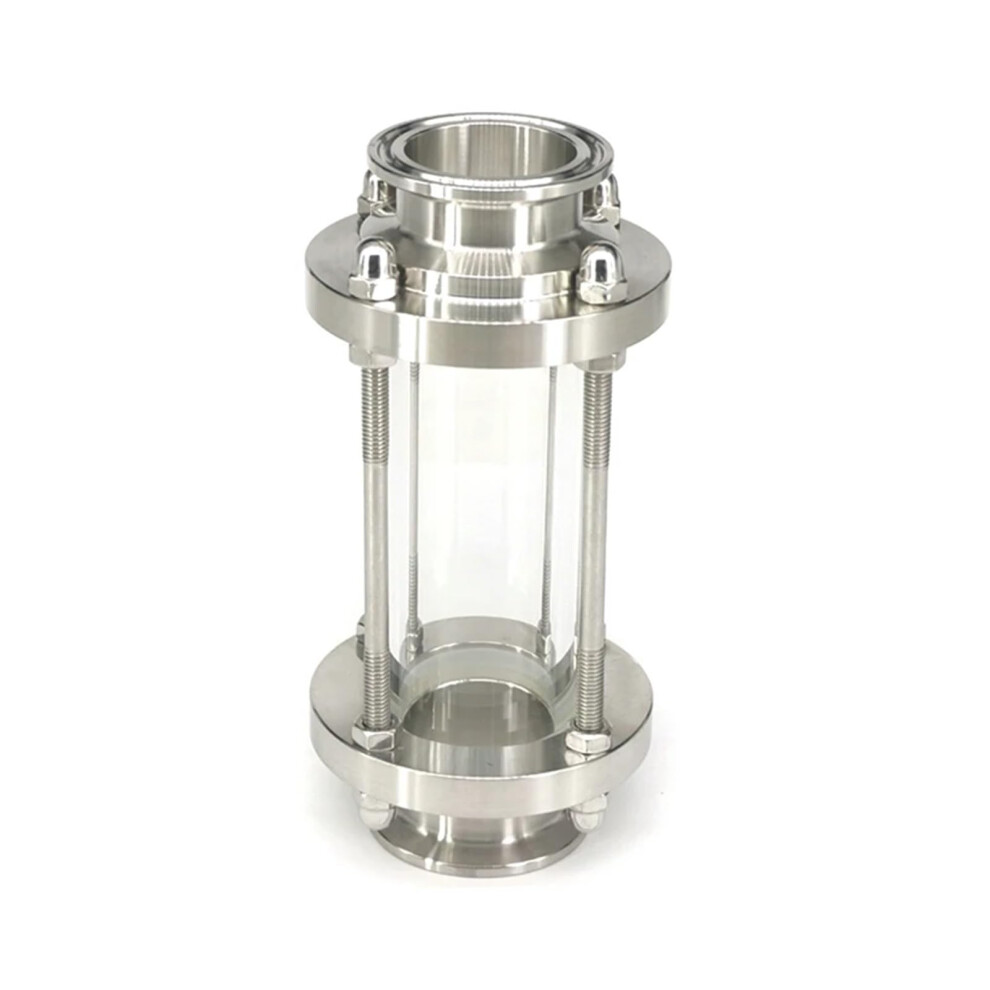 Sight Glass Tri Clamp 38Mm Od, 1.5 Inch Ferrule, 50.5Mm, 304 Stainless Steel Flow Sight Glass 9426802565843