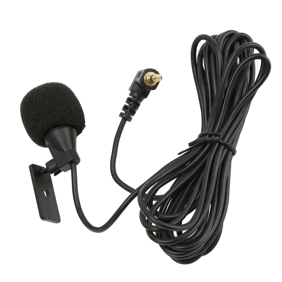 3.5Mm Car Microphone With U Clip 9Ft Cable For Clear Voice Capture 8091372606510
