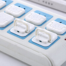 20 pezzi di coperture protettive in plastica per prese elettriche per bambini, ignifughe, bianco, lunghezza 2 piedi