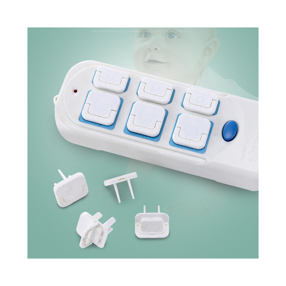 20Pcs Childproof Power Outlet Covers Flame Retardant Plastic Protector White