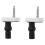Fixations de charnières de siège de toilette, 2 pièces, 1