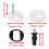 Fixations de charnières de siège de toilette, 2 pièces, 3