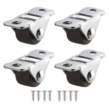 Petits rouleaux de meubles à forte capacité de charge, 4-brun