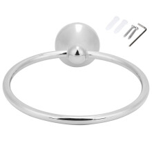 Elegante aro toallero de pared, colgador de baño de acero inoxidable de estilo tradicional atemporal, para un uso prolongado y sin problemas, con