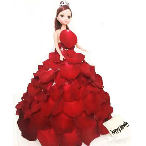 Forma criativa para bolo com tema de princesa, compatível com bonecas de 20 cm, design resistente em alumínio não deformável, material de 2