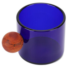 Elegante, klare Glaswaren, handgefertigte Kaffeetasse aus Borosilikatglas mit komfortablem Griff für Büro, Bar und Party