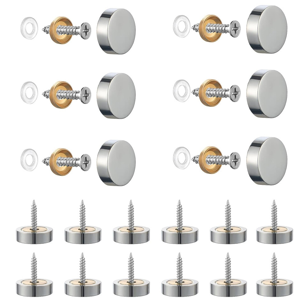 Decorative Cover Nails For A Sleek Appearance, Mirror Screws With Corrosion Resistance, Solid Standoff Screws Inspired By Cable Driven Bath Drain, 9433291759455