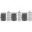 3 Sets Bead Chain Fan Tag Stainless Steel 4