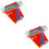 2 Strings Quarantine Warning Flag Pendant Portable Polyester 6