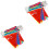 2 Strings Quarantine Warning Flag Pendant Portable Polyester 3