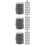3 Sets Bead Chain Fan Tag Stainless Steel 8
