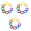 3 Pieces Small Key Ring Keys Organization Cover Accessories 3