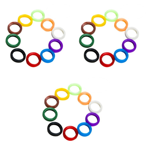 3 Pieces Small Key Ring Keys Organization Cover Accessories 2