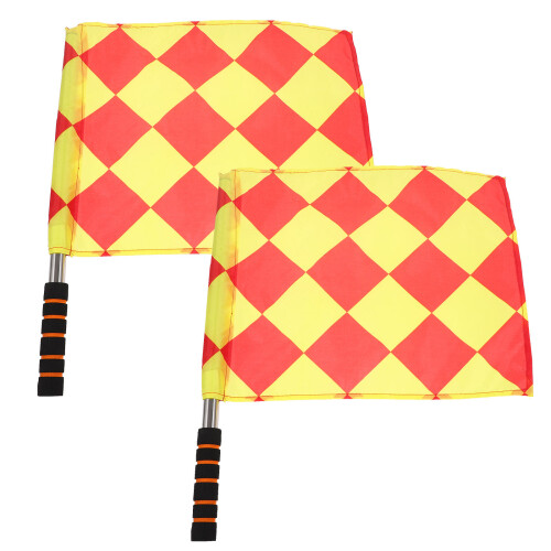 6 Pcs Football Flags Referee Flags Referee Equipments Signal Flags