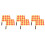 6 Pcs Football Flags Referee Flags Referee Equipments Signal Flags 5