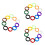 3 Pieces Small Key Ring Keys Organization Cover Accessories 6