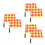 6 Pcs Football Flags Referee Flags Referee Equipments Signal Flags 2