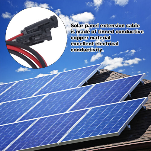 12AWG 4mm² Solar Panel Extension Cable 10m Waterproof IP68 2