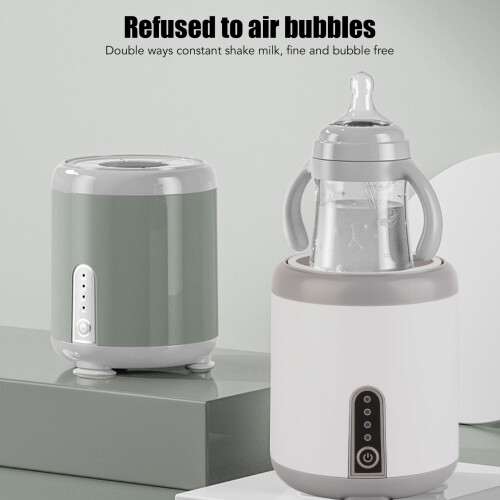 Biberon pour bébé avec shaker, rechargeable USB, 14x11cm, blanc perle 2