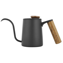 Cafeteira elegante para preparo de café coado, em aço inoxidável com bico longo para fluxo de água preciso, design moderno perfeito para