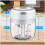 One Touch Operation Mini Chopper for Kitchen Efficiency, Electric Food Processor with Enhanced Power and Lower Noise Operation, Portable Mini Size 4