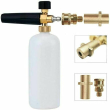 Adattatore per bollitore in schiuma, garanzia di qualità per pistola ad acqua ad alta pressione, materiali in ottone con getto d'acqua regolabile,