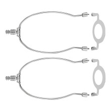 Pack de 2 lampes décoratives, cadre de harpe, matériel de-Argent