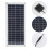 10W Solar Power Panel, Durable Monocrystalline Cells with High Conversion Efficiency, Waterproof and Adjustable Mount for Off Grid Applications, Easy 4