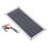 10W Solar Power Panel, Durable Monocrystalline Cells with High Conversion Efficiency, Waterproof and Adjustable Mount for Off Grid Applications, Easy 3