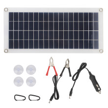 10W Solar Power Panel, Durable Monocrystalline Cells with High Conversion Efficiency, Waterproof and Adjustable Mount for Off Grid Applications, Easy