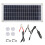 10W Solar Power Panel, Durable Monocrystalline Cells with High Conversion Efficiency, Waterproof and Adjustable Mount for Off Grid Applications, Easy 1